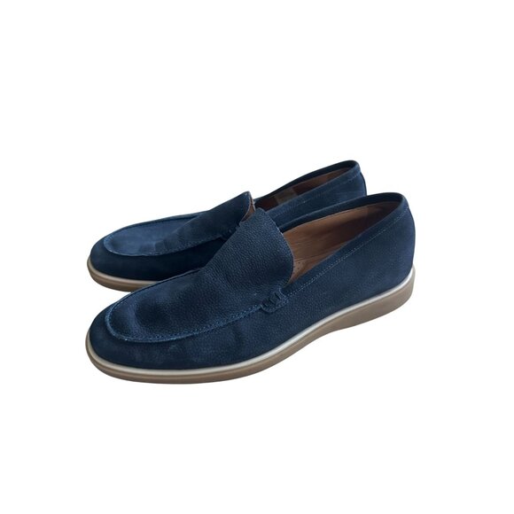 JOHN LONDON Blue Suede Leather Loafers Flats Size US 11 - Picture 7 of 8